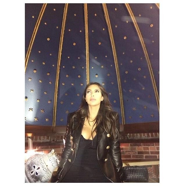Kim Kardasian in Leather