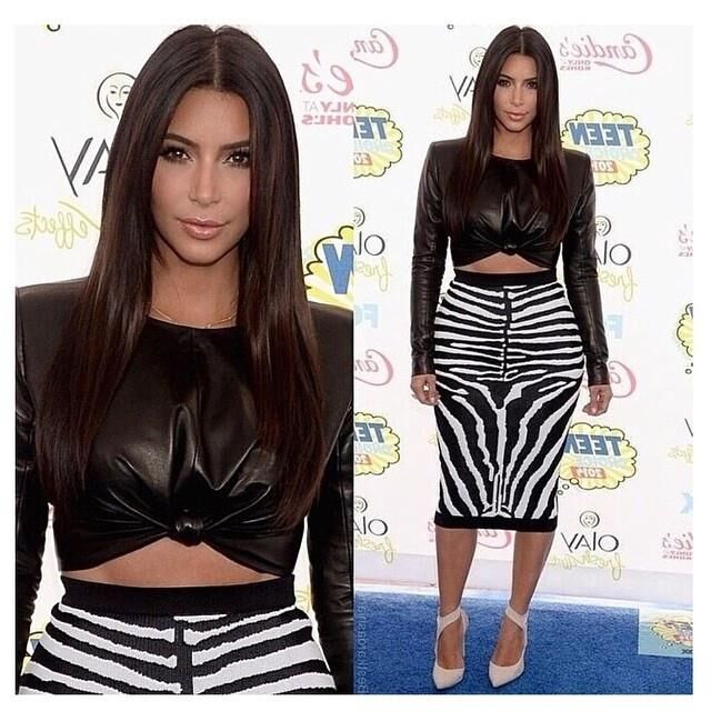 Kim Kardasian in Leather