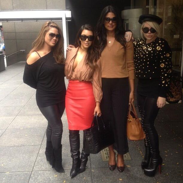 Kim Kardasian in Leather