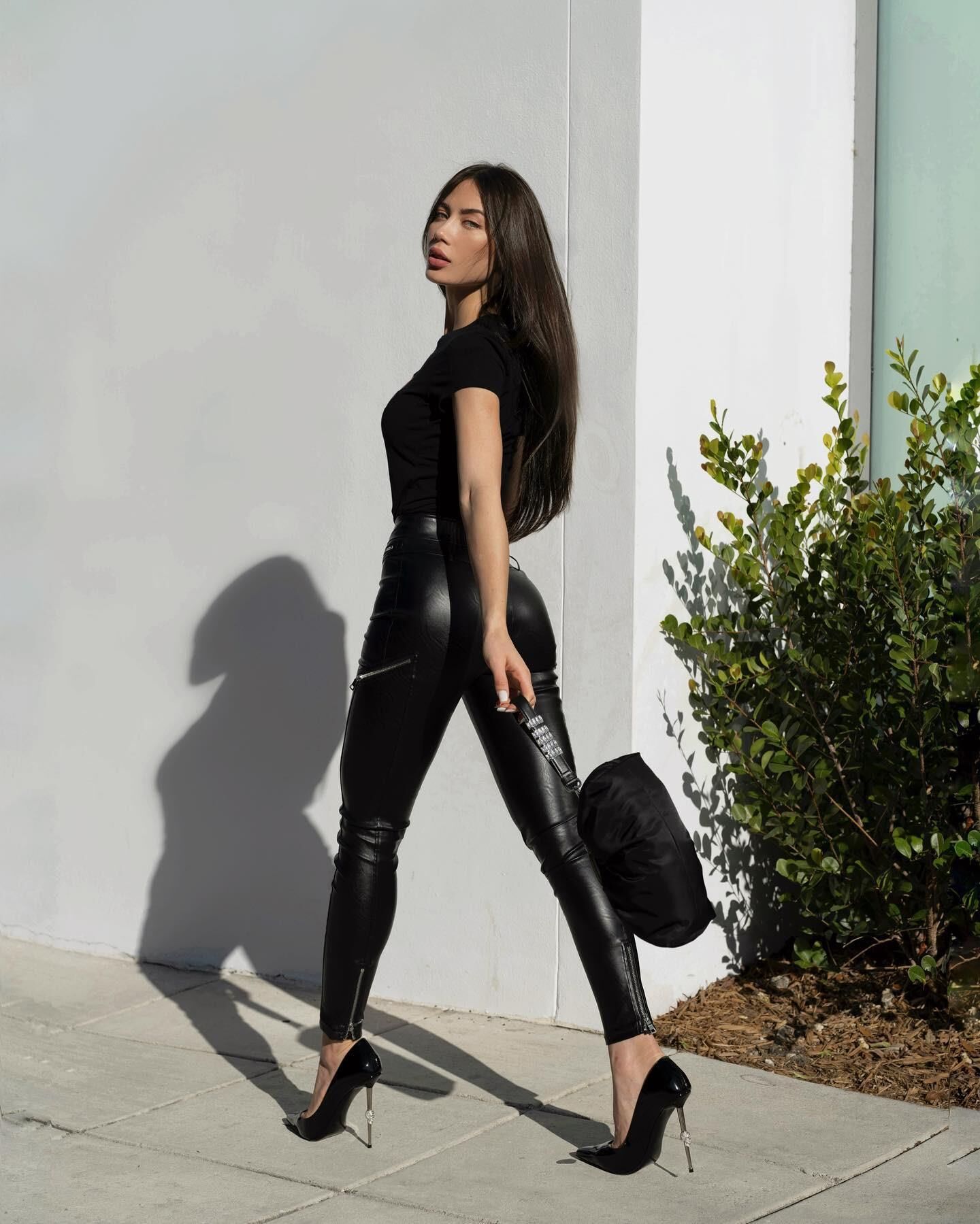 Georgina Mazzeo in Leather
