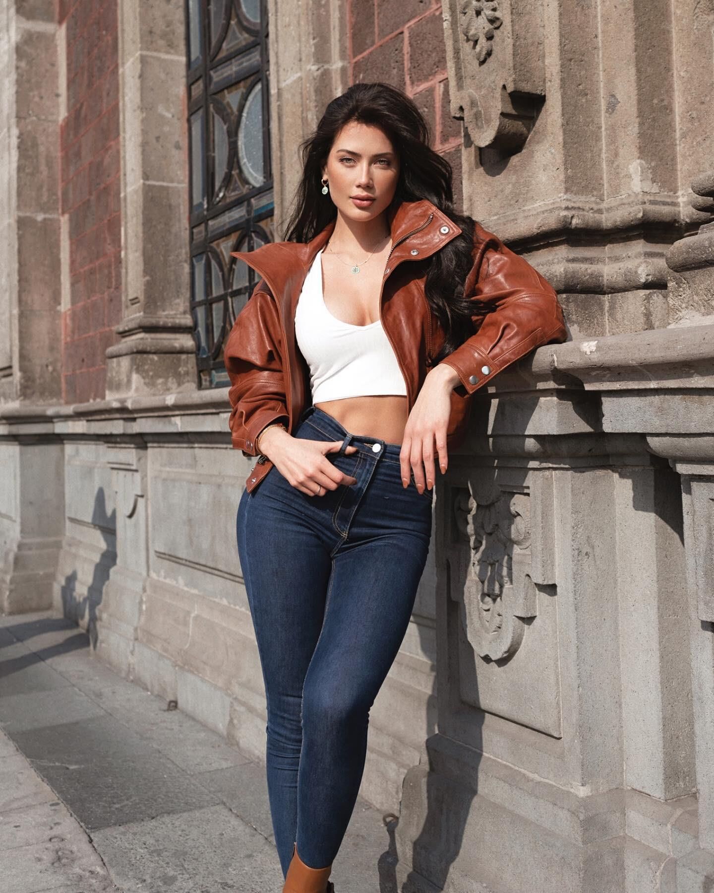 Georgina Mazzeo in Leather