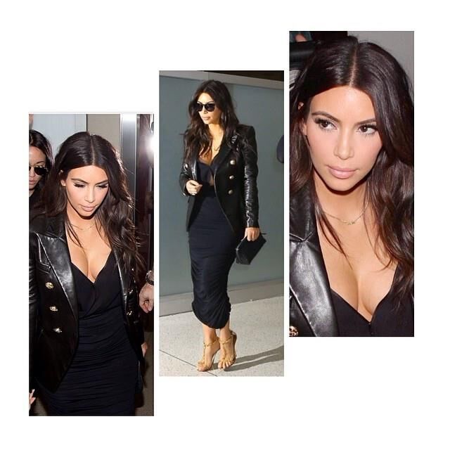 Kim Kardasian in Leather