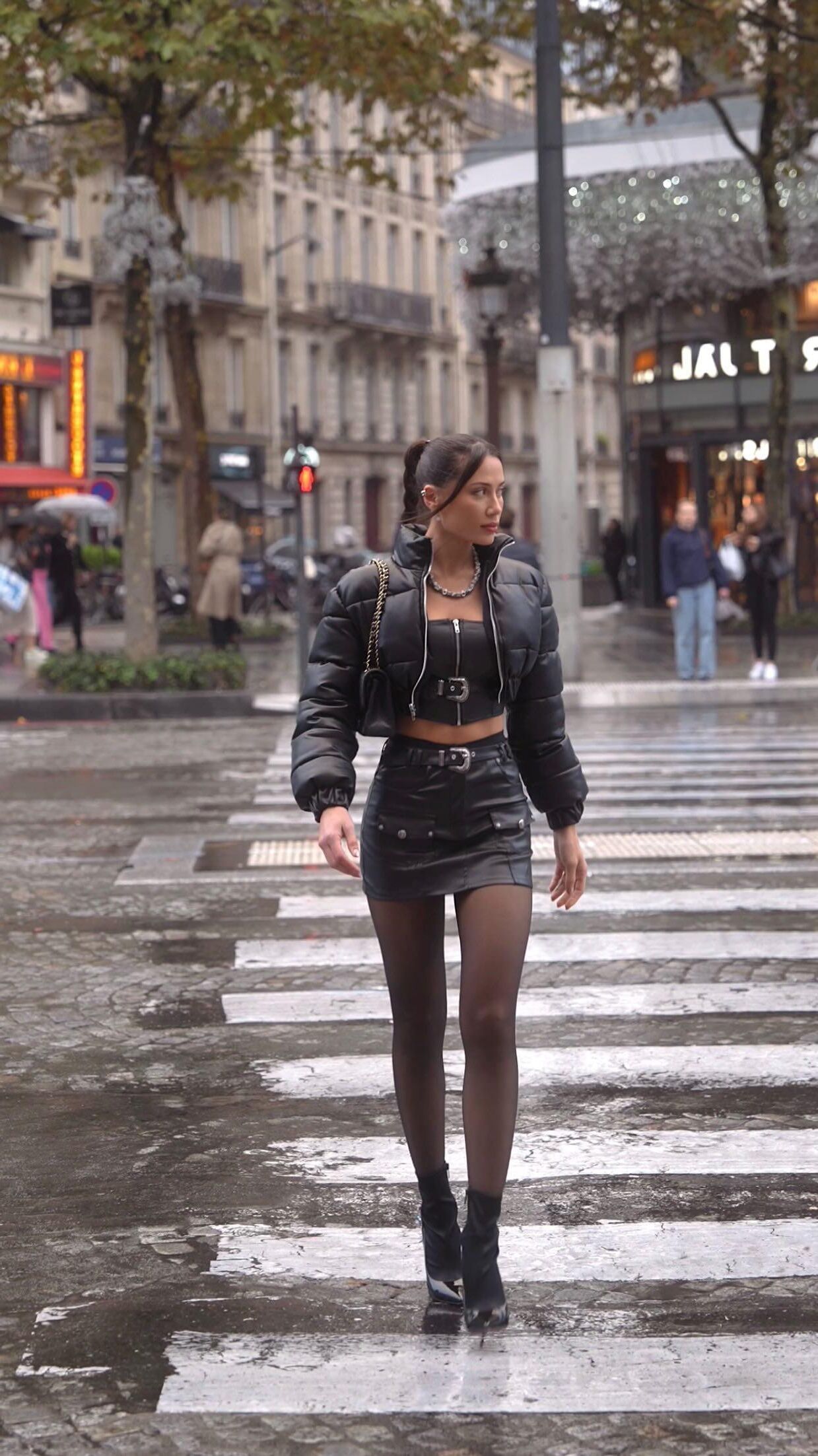Georgina Mazzeo in Leather