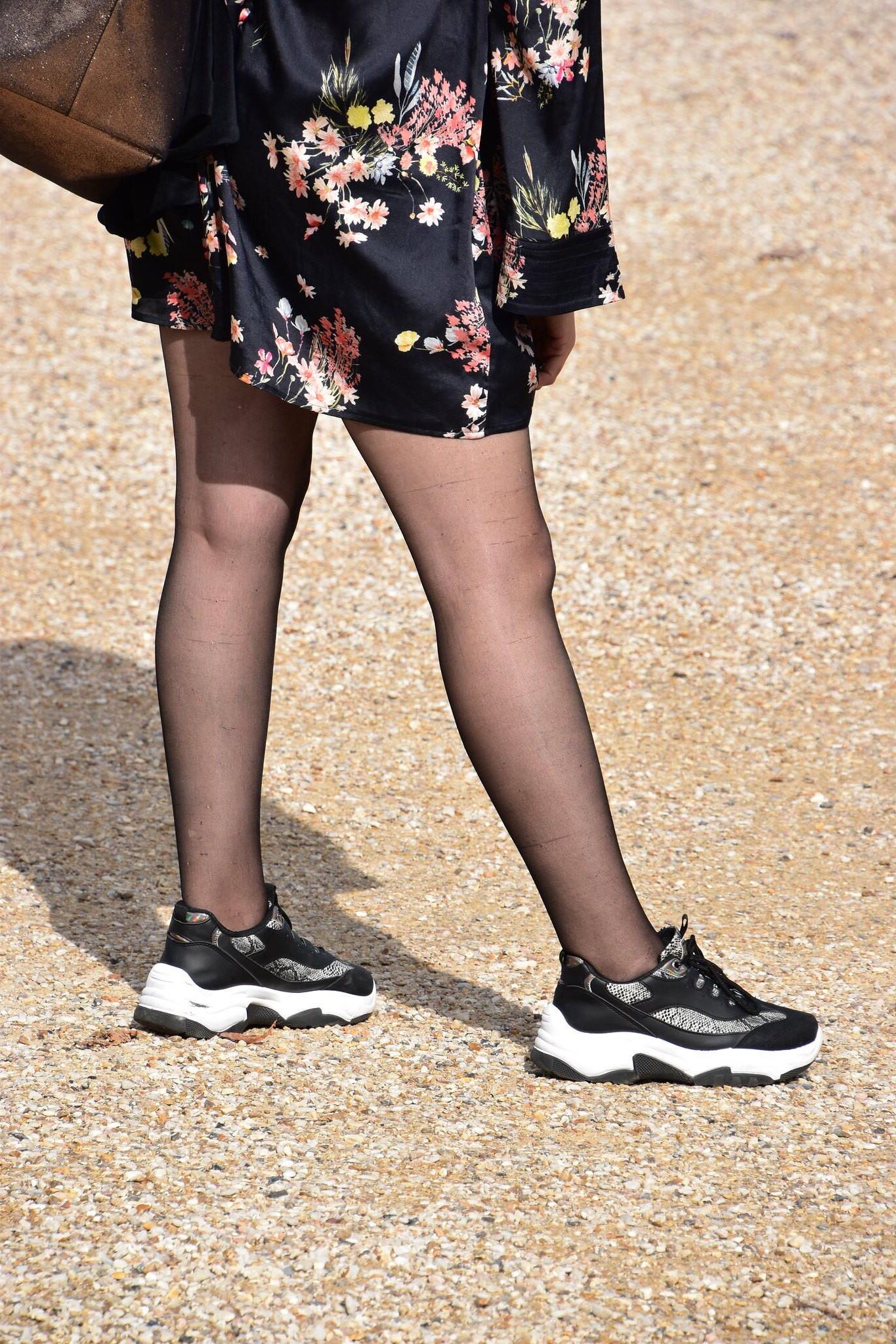 Sneaker and converse with nylon