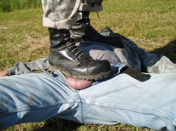 Ballbusting in Boots