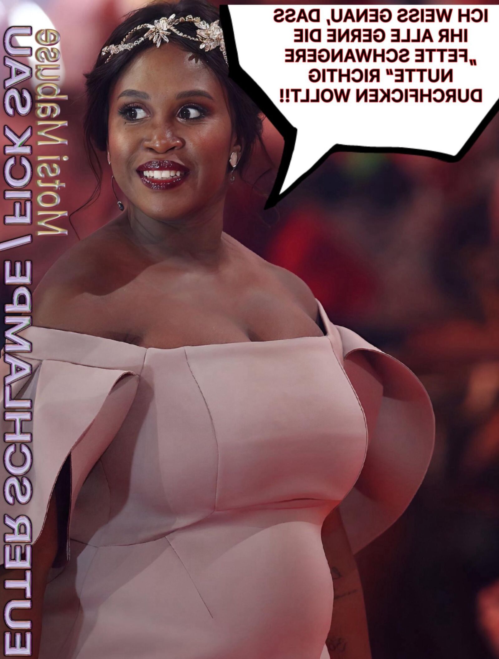 Motsi Mabuse、Fette Schwarze TV Euter Milf Schlampe und Fick Sau