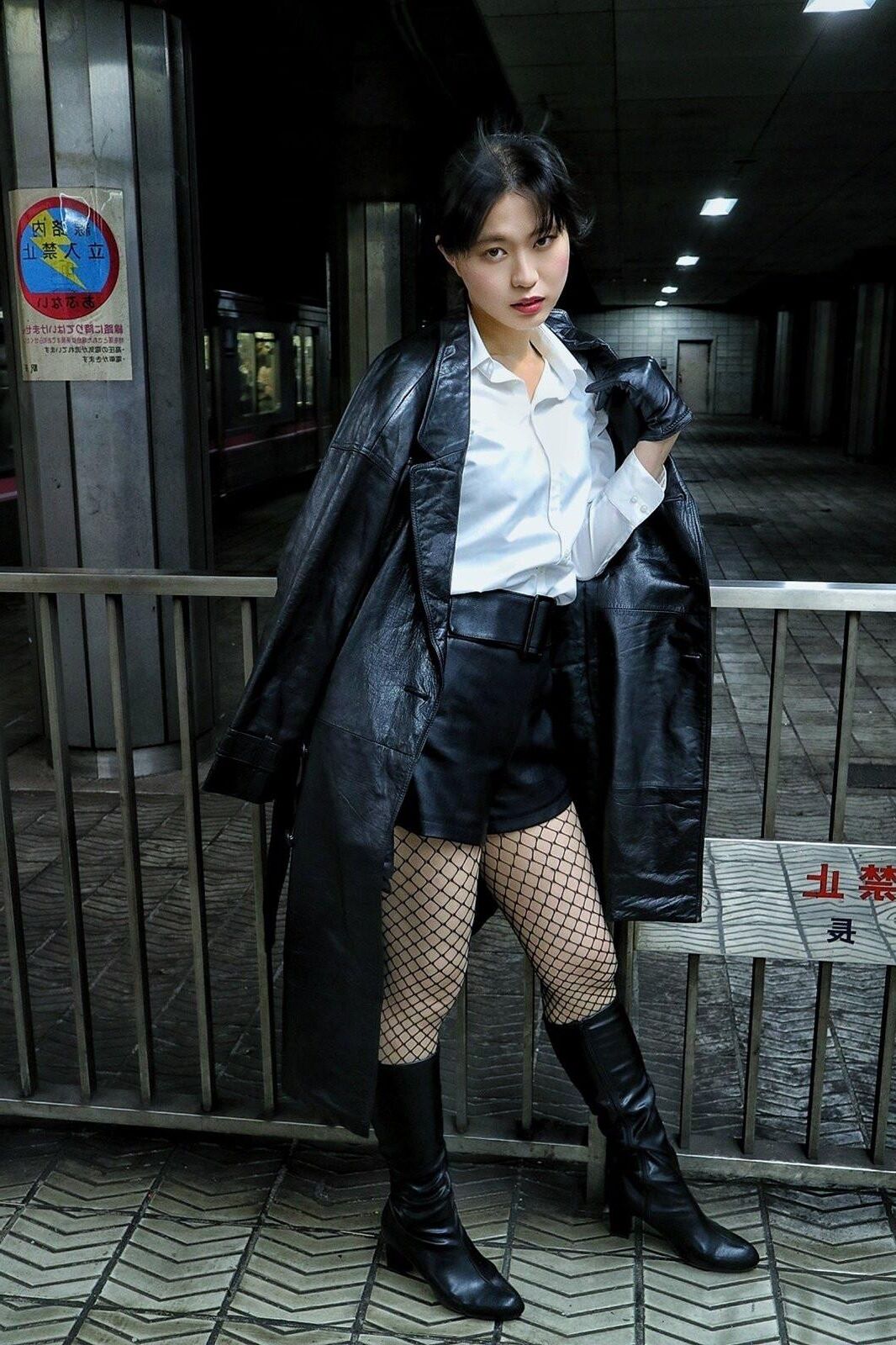 Asian, Lack, Nylons 