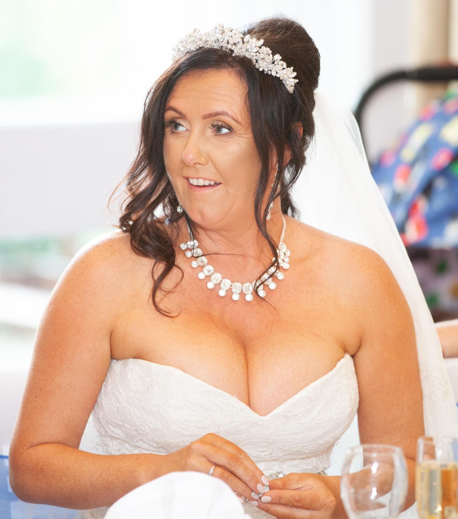 Busty Wedding. Brides, Bridesmaids, Guests with Big Tits