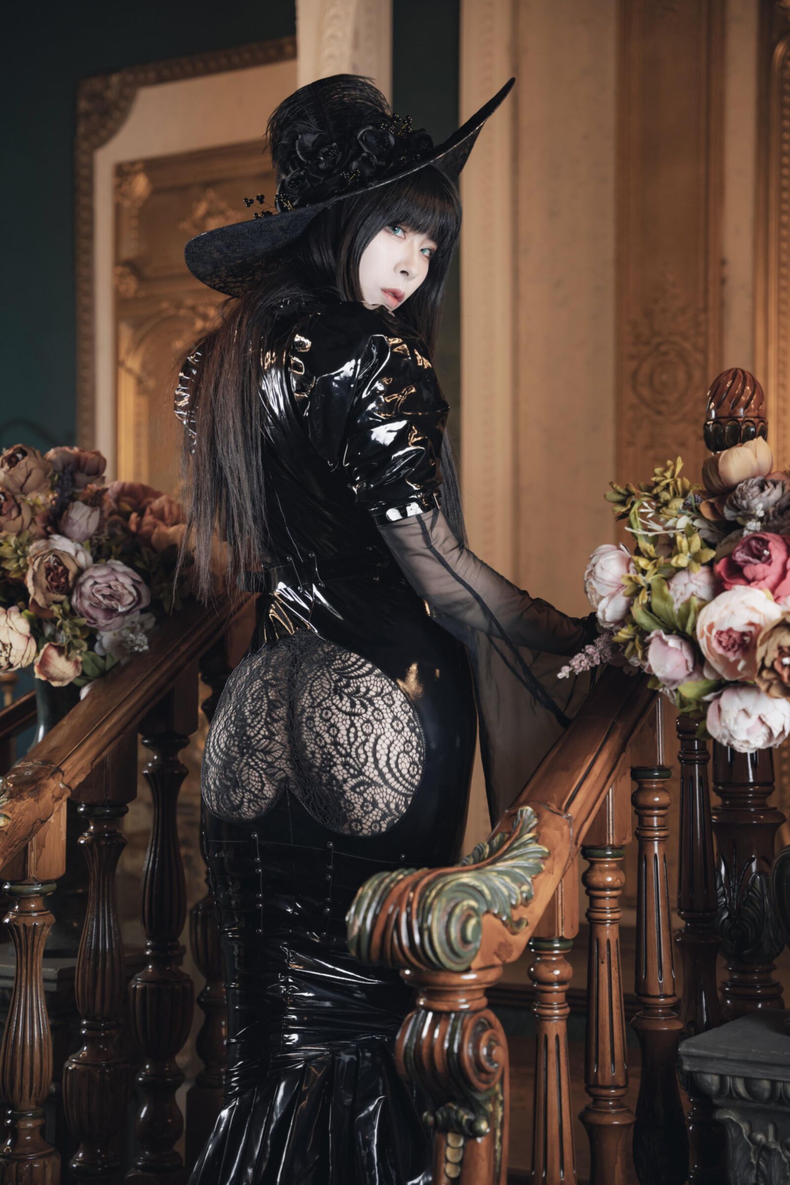 Asian, Lack, Nylons 
