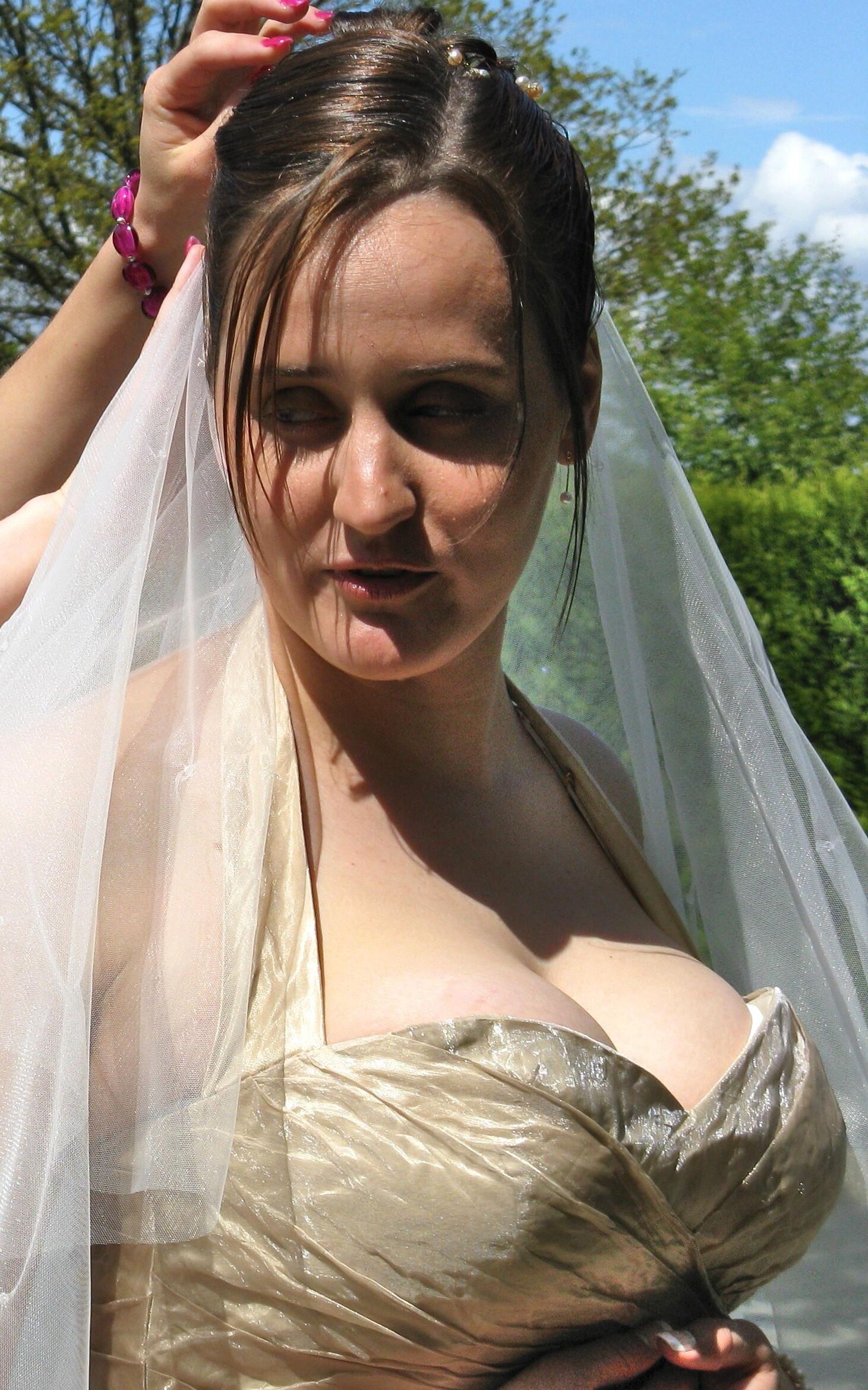 Busty Wedding. Brides, Bridesmaids, Guests with Big Tits