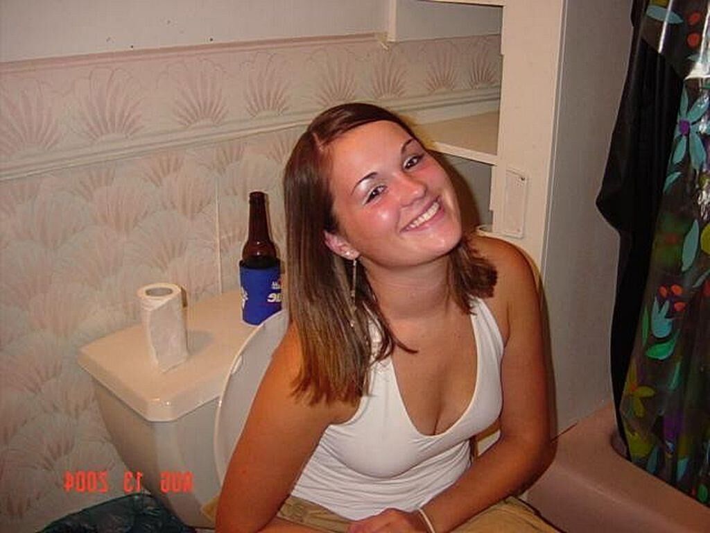 Lovely Ladies Having a Piss in the Toilet