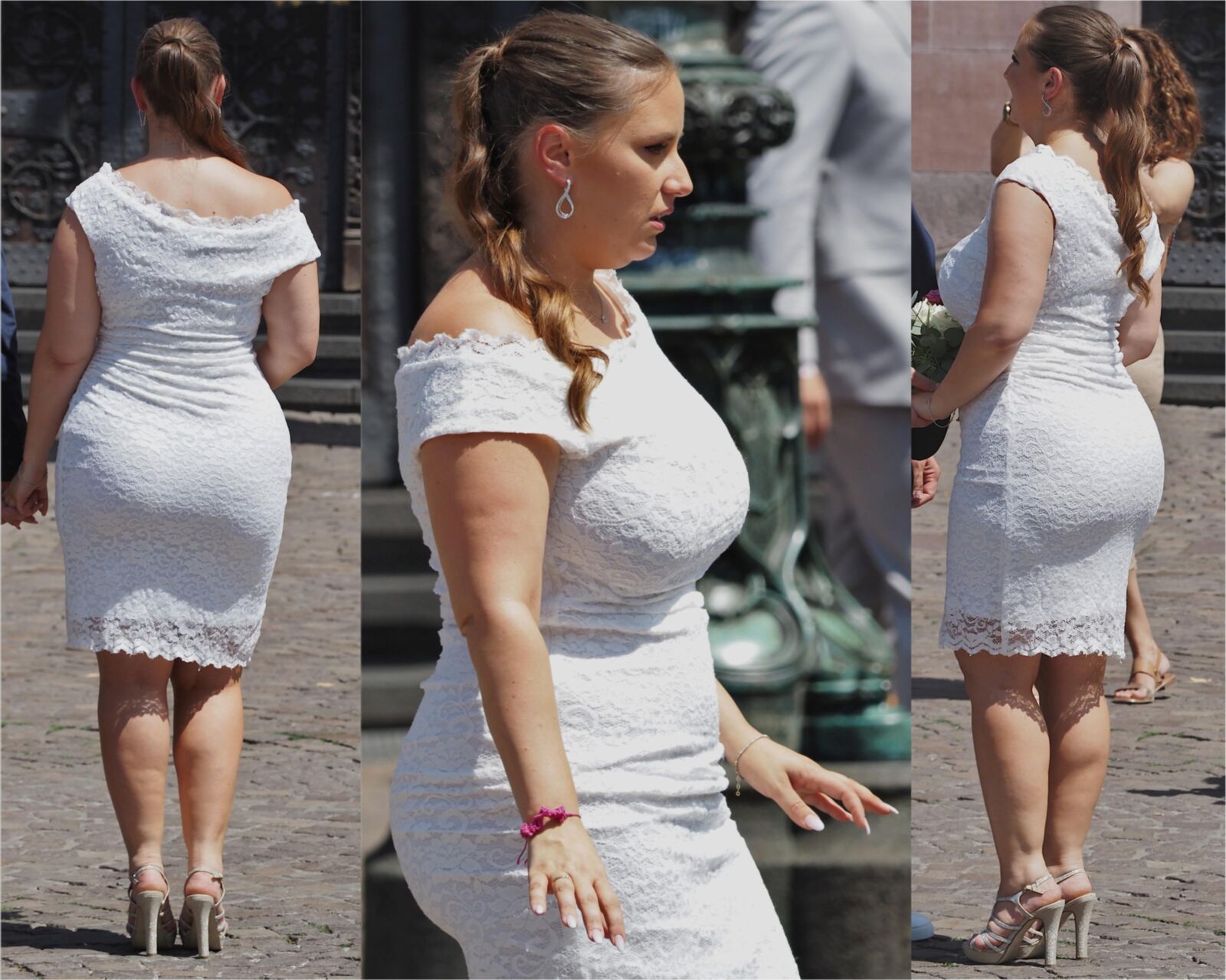 Busty Wedding. Brides, Bridesmaids, Guests with Big Tits