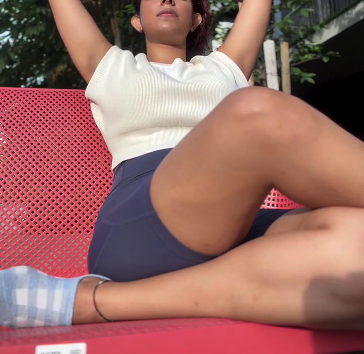 Heiße sexy Beine und leckere dicke Oberschenkel