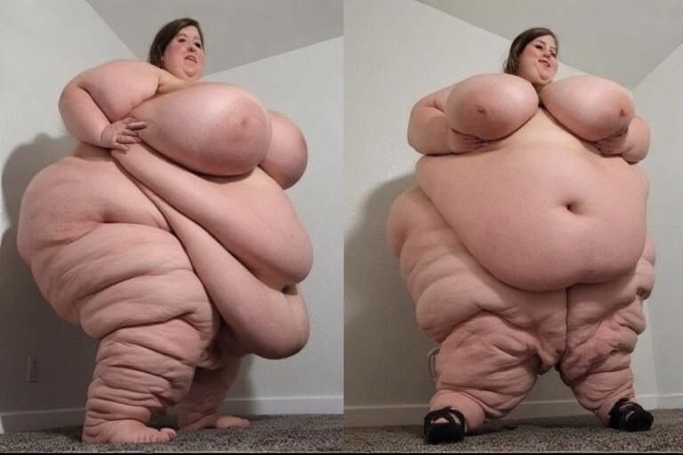 Heavy honeys, fat spilling everywhere