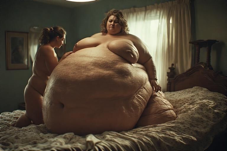 Heavy honeys, fat spilling everywhere