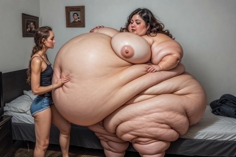 Heavy honeys, fat spilling everywhere