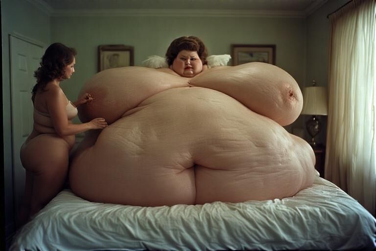 Heavy honeys, fat spilling everywhere