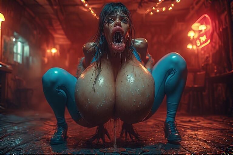 Bimbos who love slime