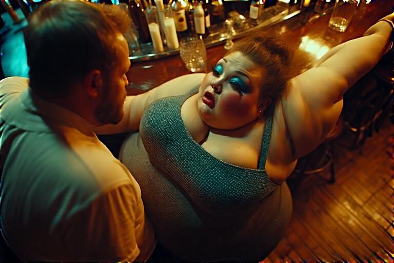 The fat slags off the estate have a night out