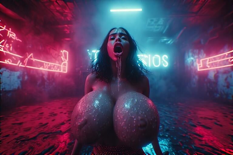 Bimbos who love slime