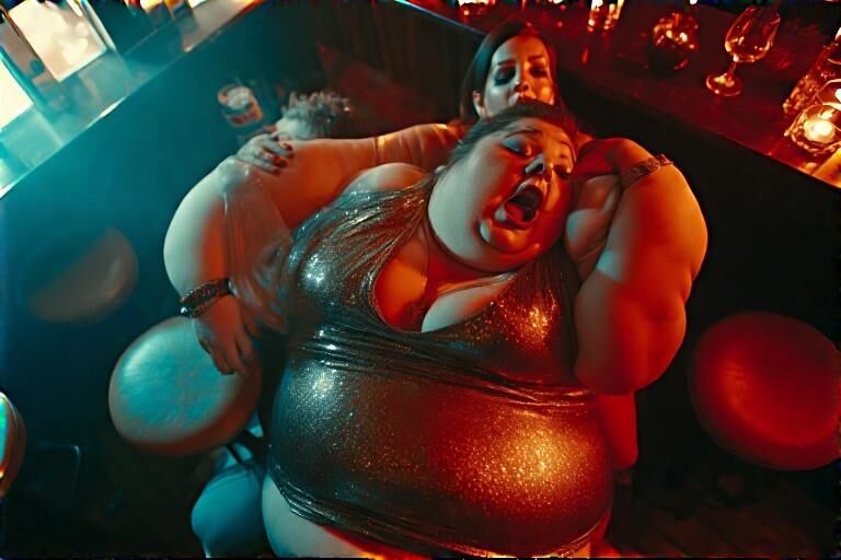 The fat slags off the estate have a night out