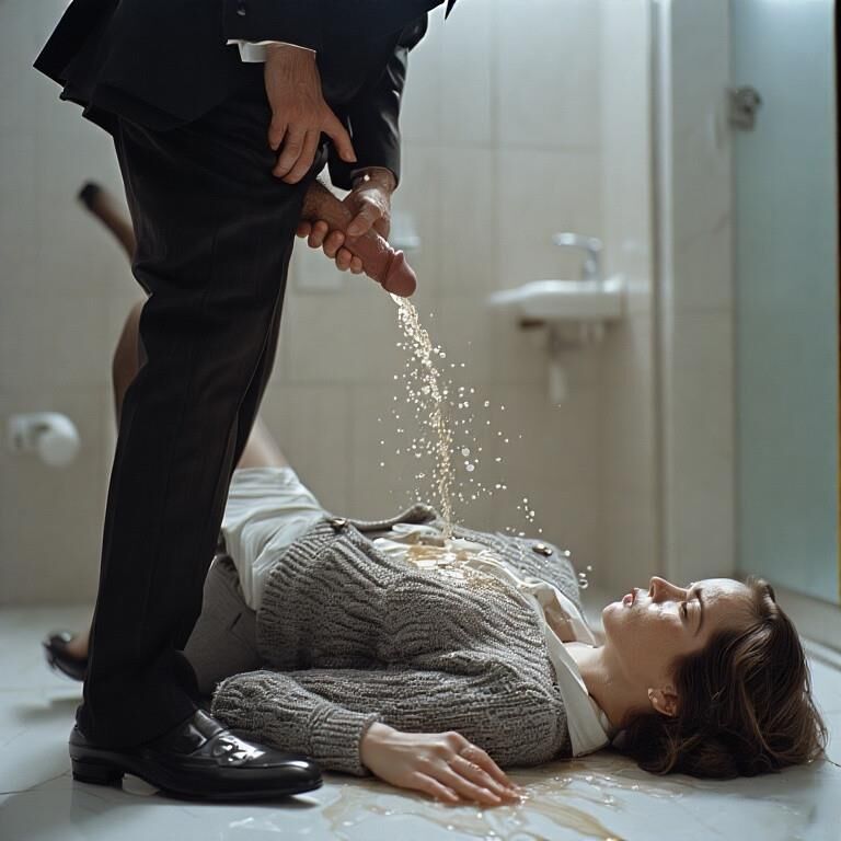 peed on at the office