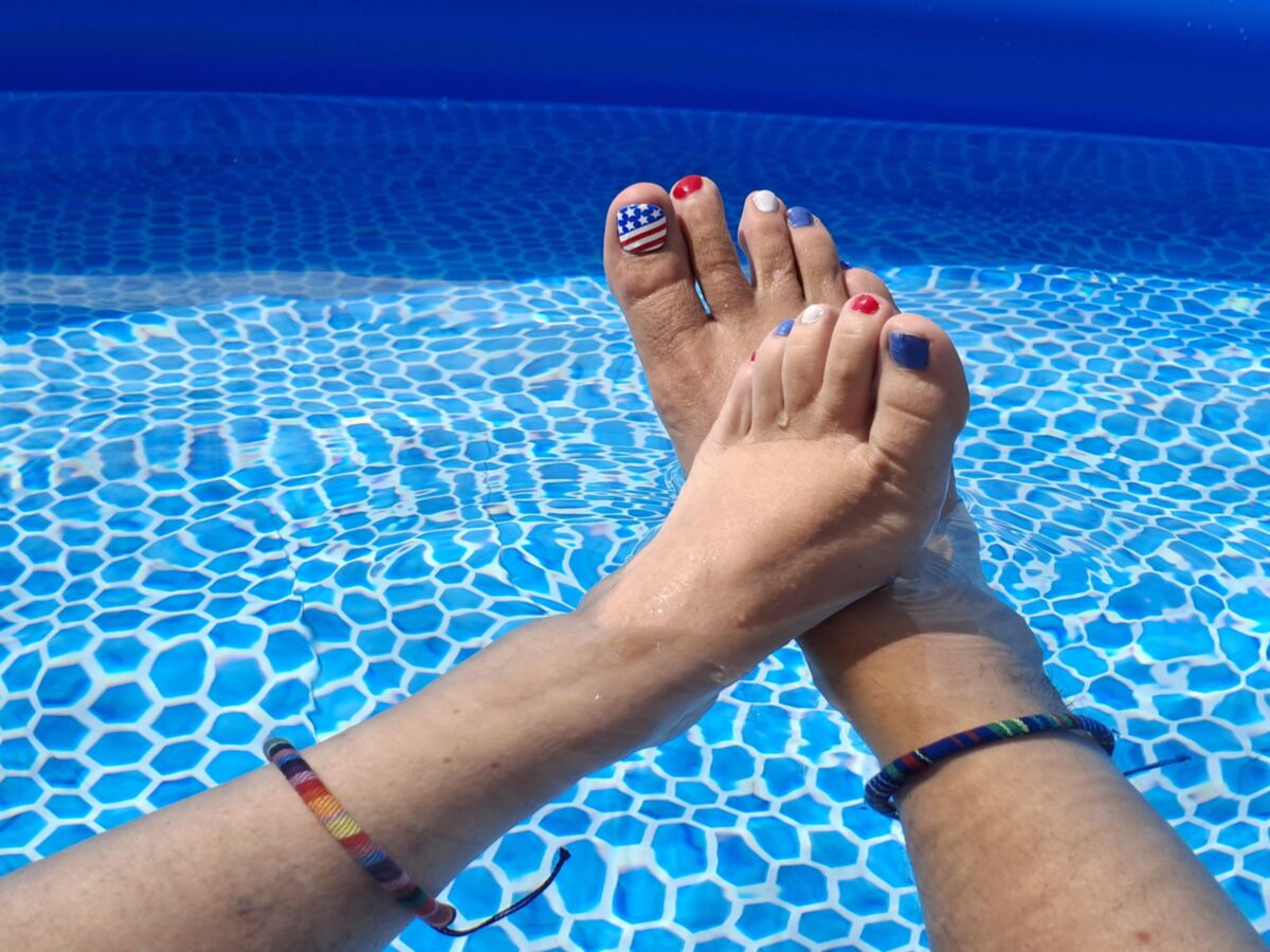 Unsere Füße sind bereit für den Urlaub!