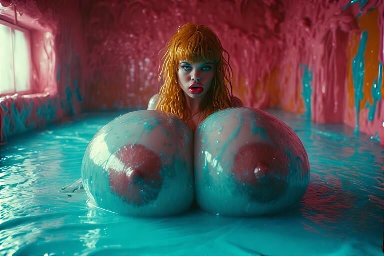 Bimbos who love slime