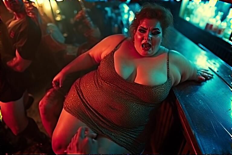 The fat slags off the estate have a night out