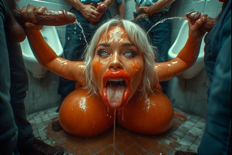 Babes in the bogs, getting a bit pissy