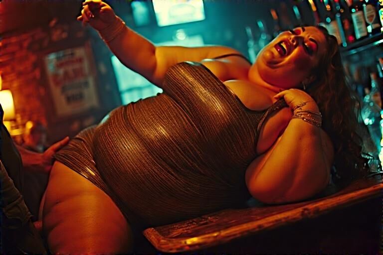 The fat slags off the estate have a night out