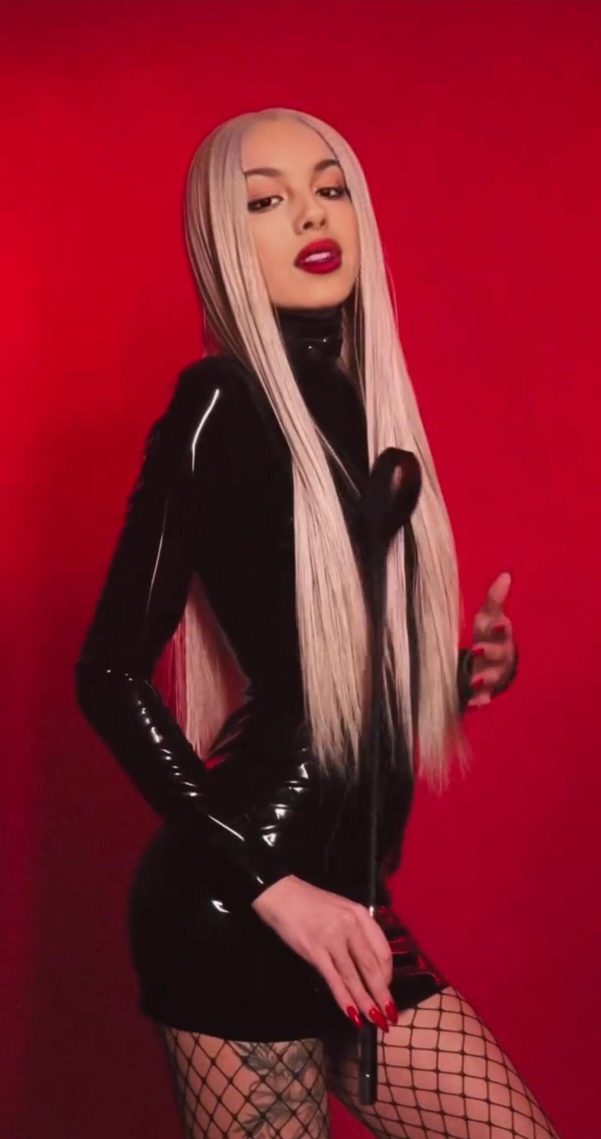 Olivia Rodrigo Latex Catsuit