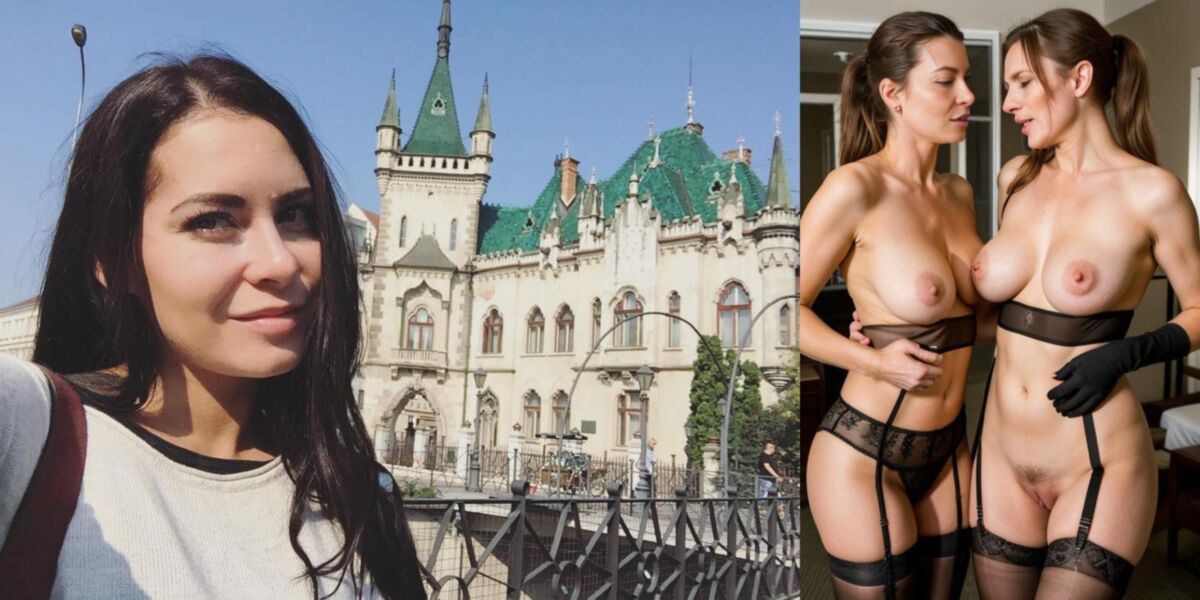 Natalia ucraniana fica louca lésbica em Praga