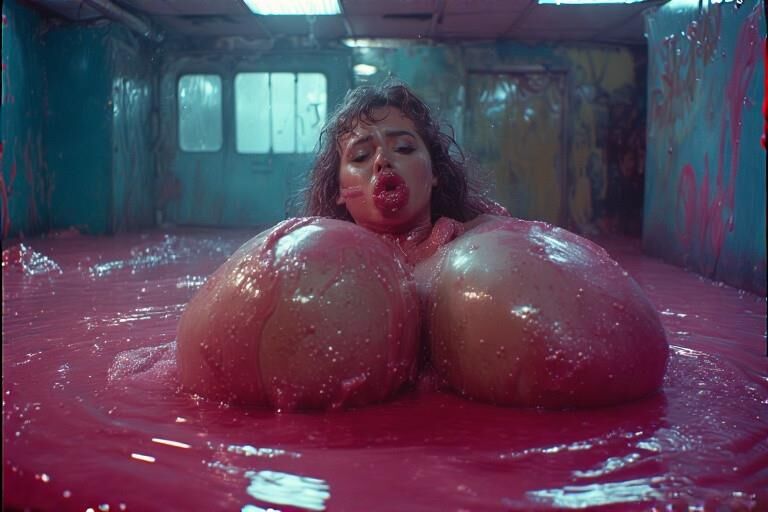 Bimbos who love slime
