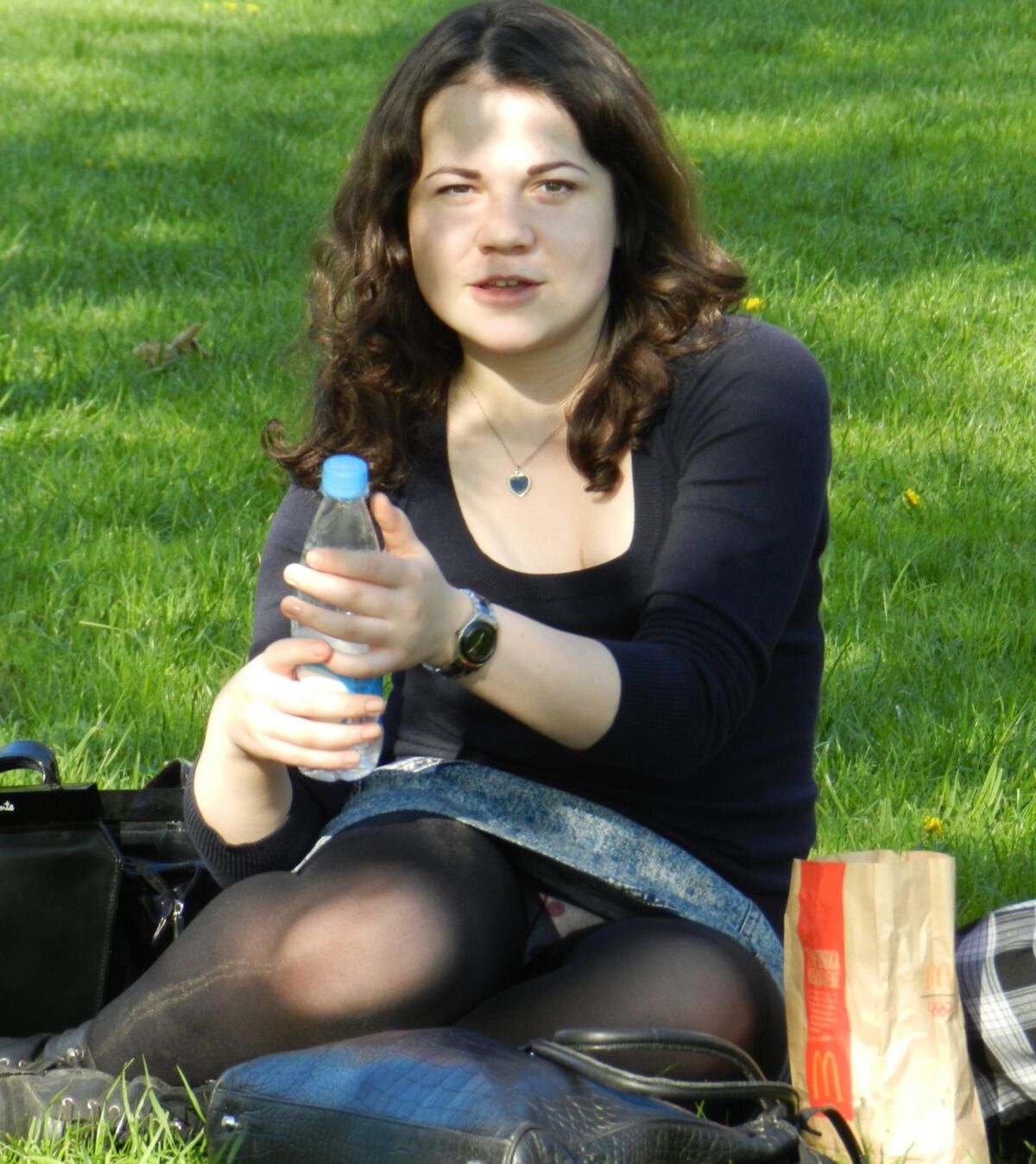 Warum trug sie Strumpfhosen?