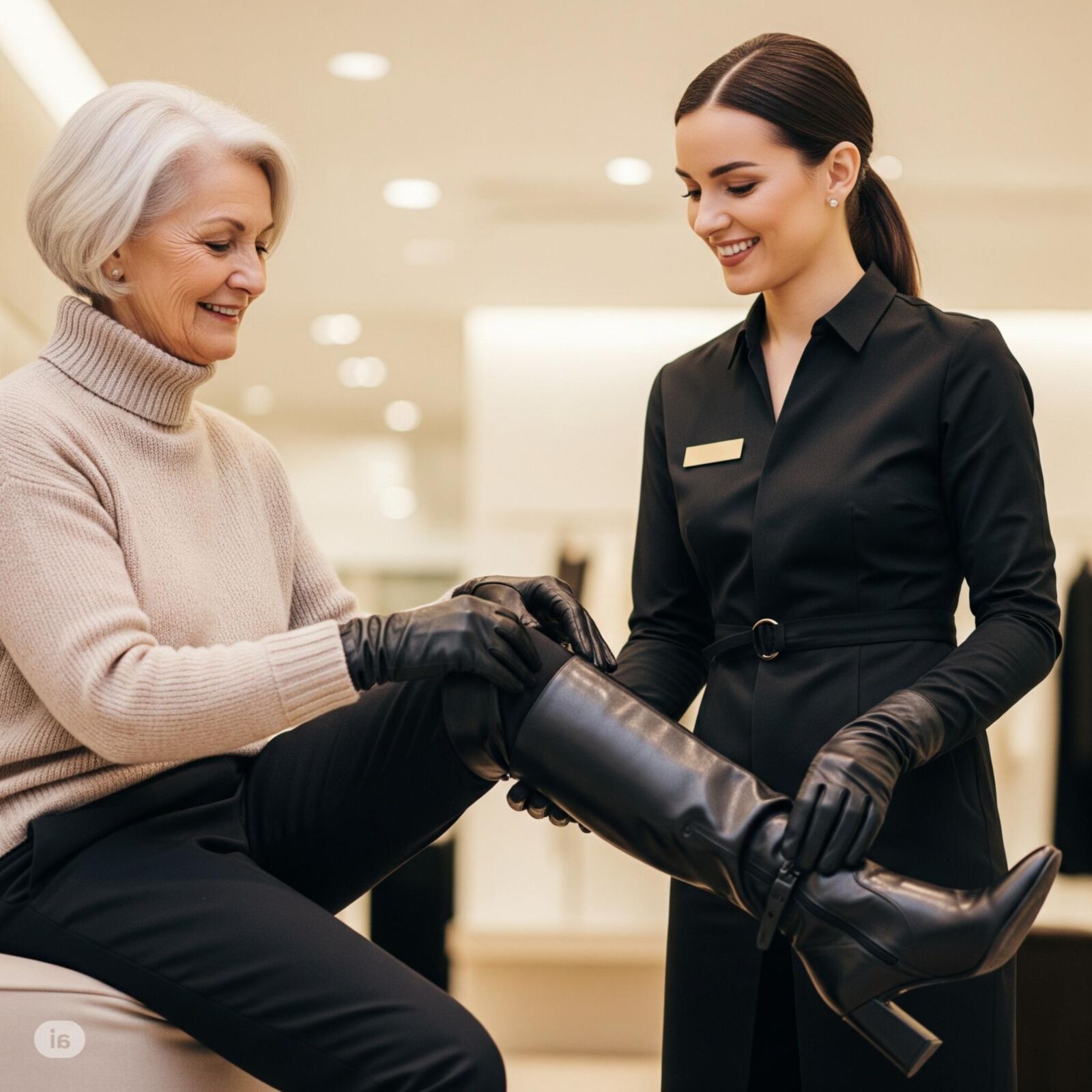 Stiefel und Handschuhe Unterstützung