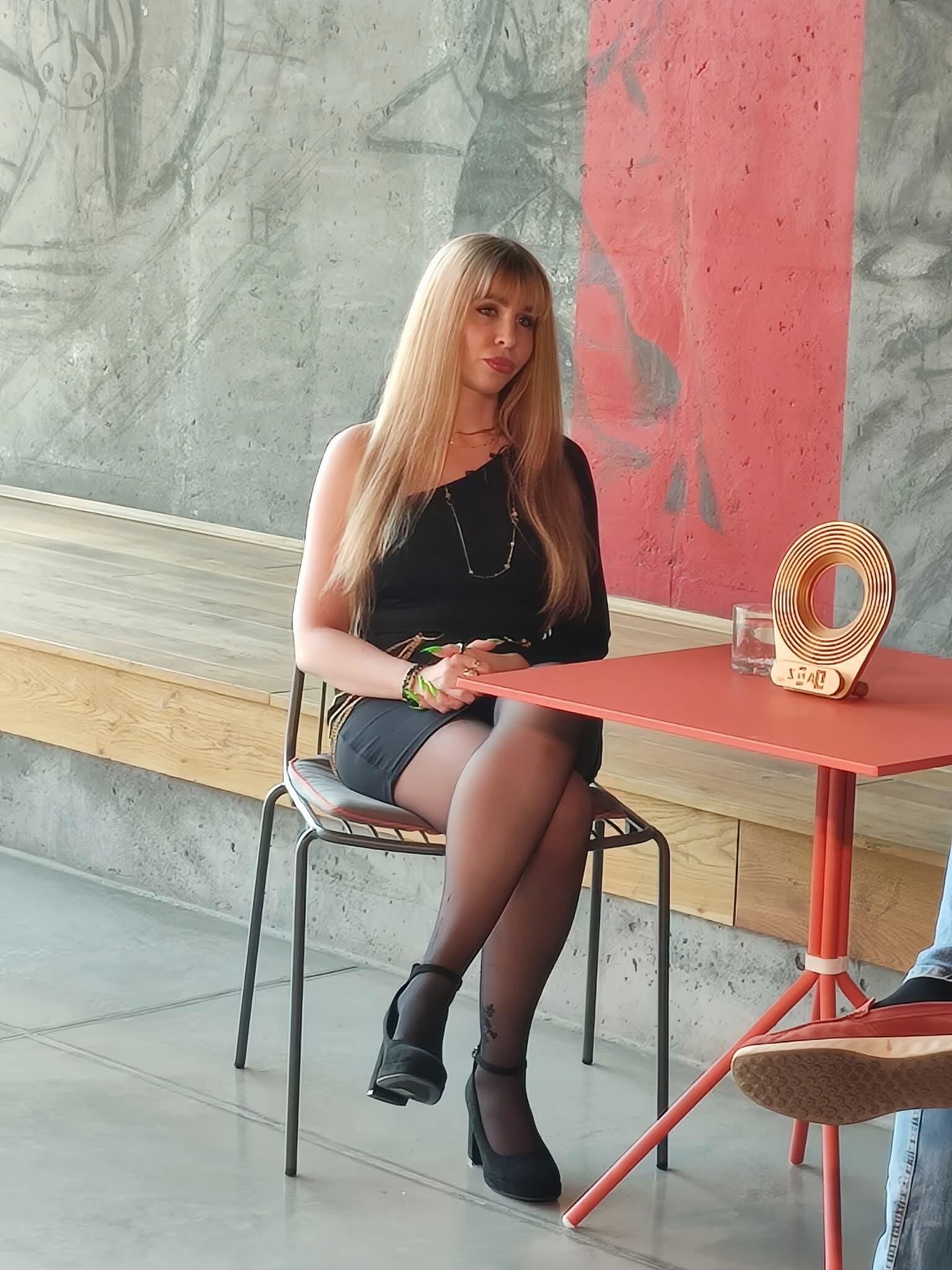 Blondinen in Strumpfhosen