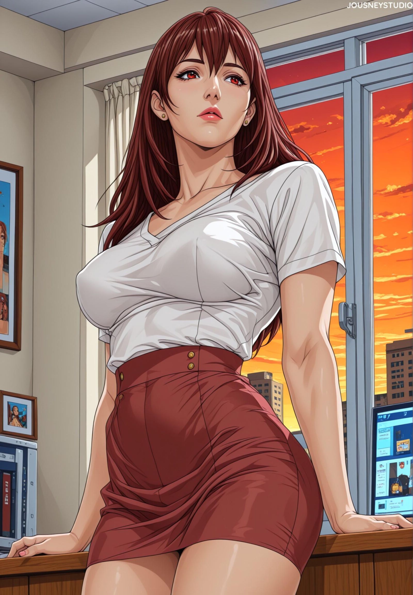 Asaoka Rena (Büro in Dessous)