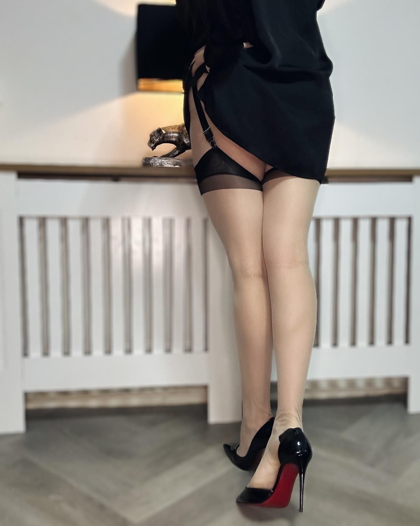 Veronica portant des bas rht