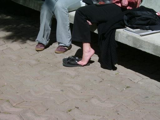 Pieds candides pour une collégiale