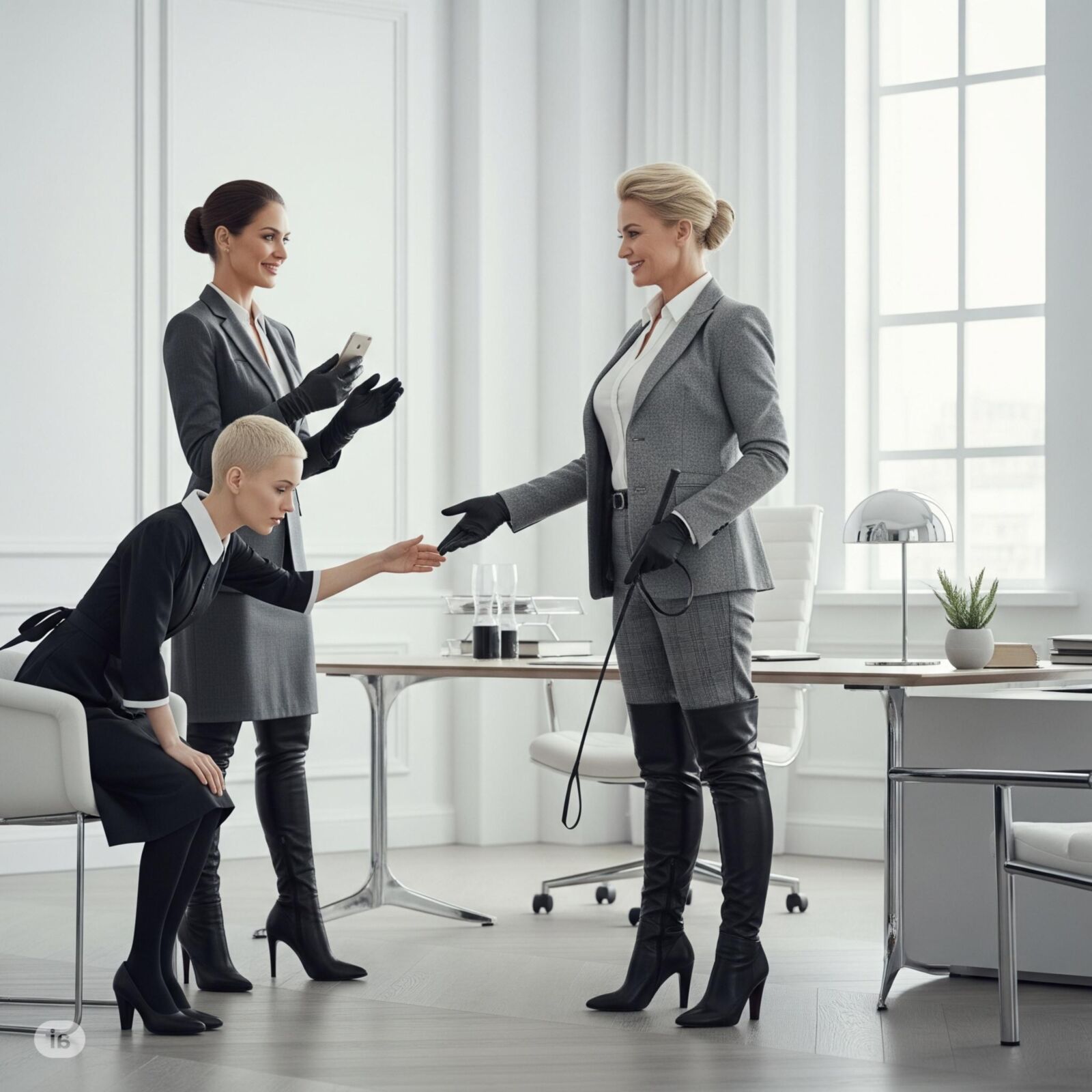 Der erste Tag eines Dienstmädchens bei der Arbeitskörperschaft