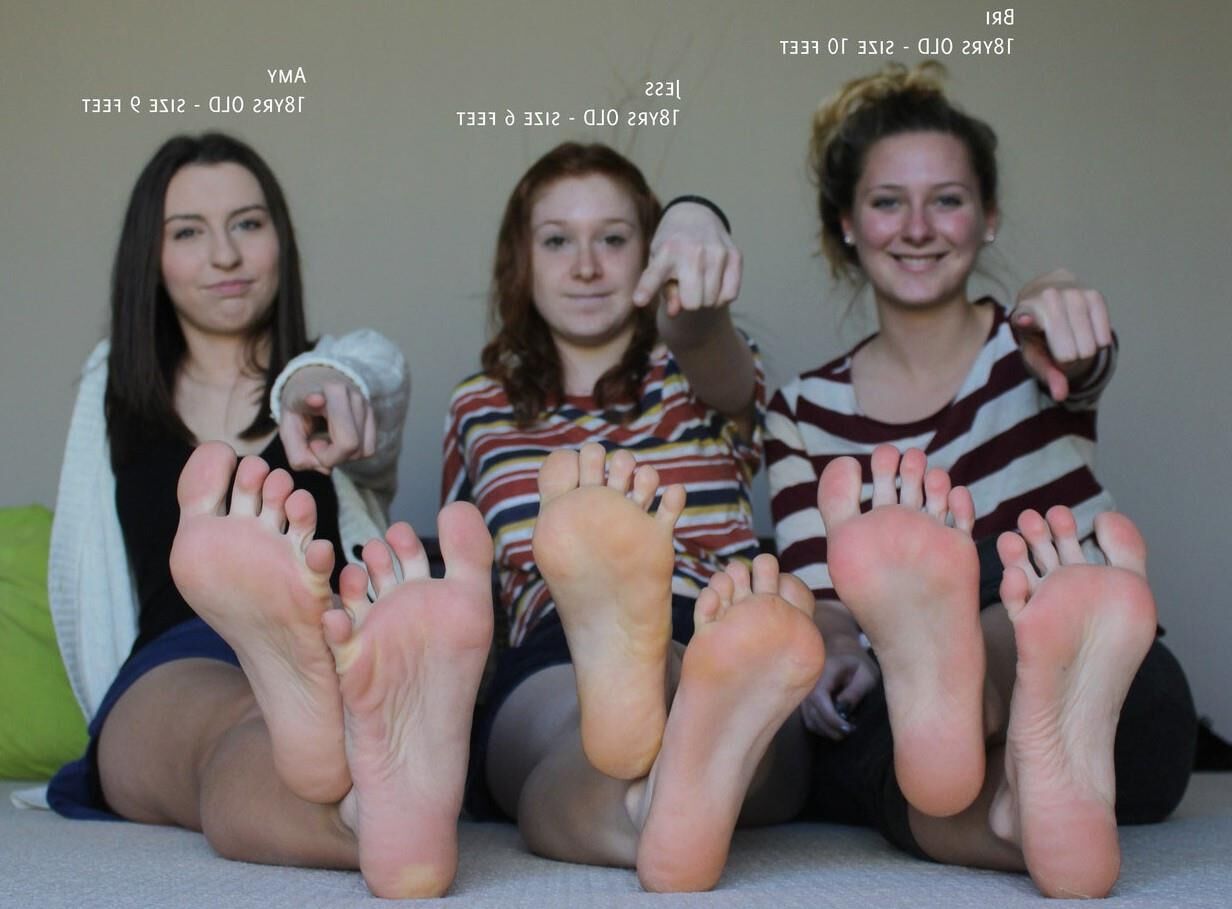 Pieds adolescents