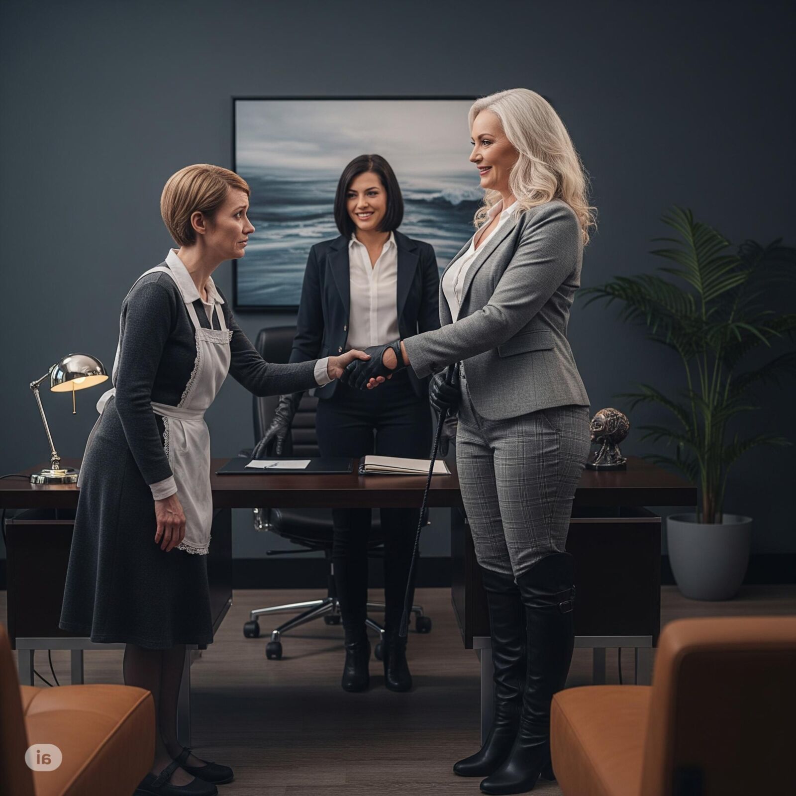 Der erste Tag eines Dienstmädchens bei der Arbeitskörperschaft