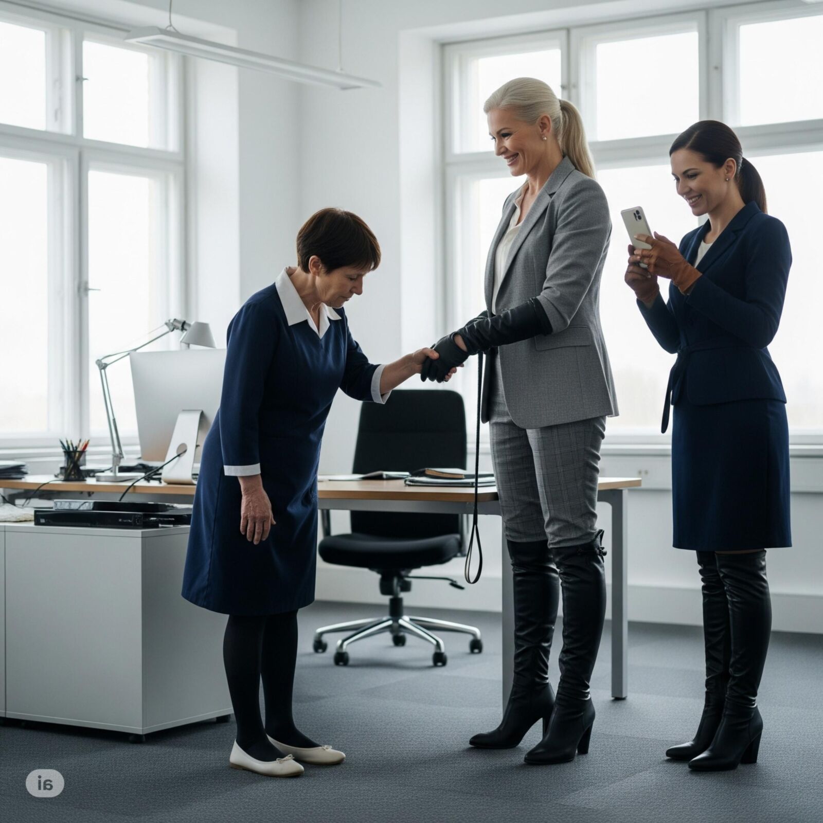 Der erste Tag eines Dienstmädchens bei der Arbeitskörperschaft