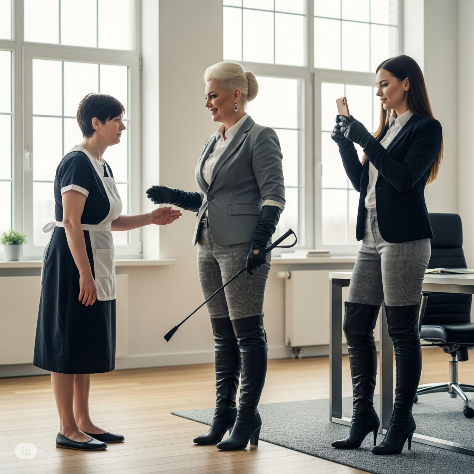 Der erste Tag eines Dienstmädchens bei der Arbeitskörperschaft