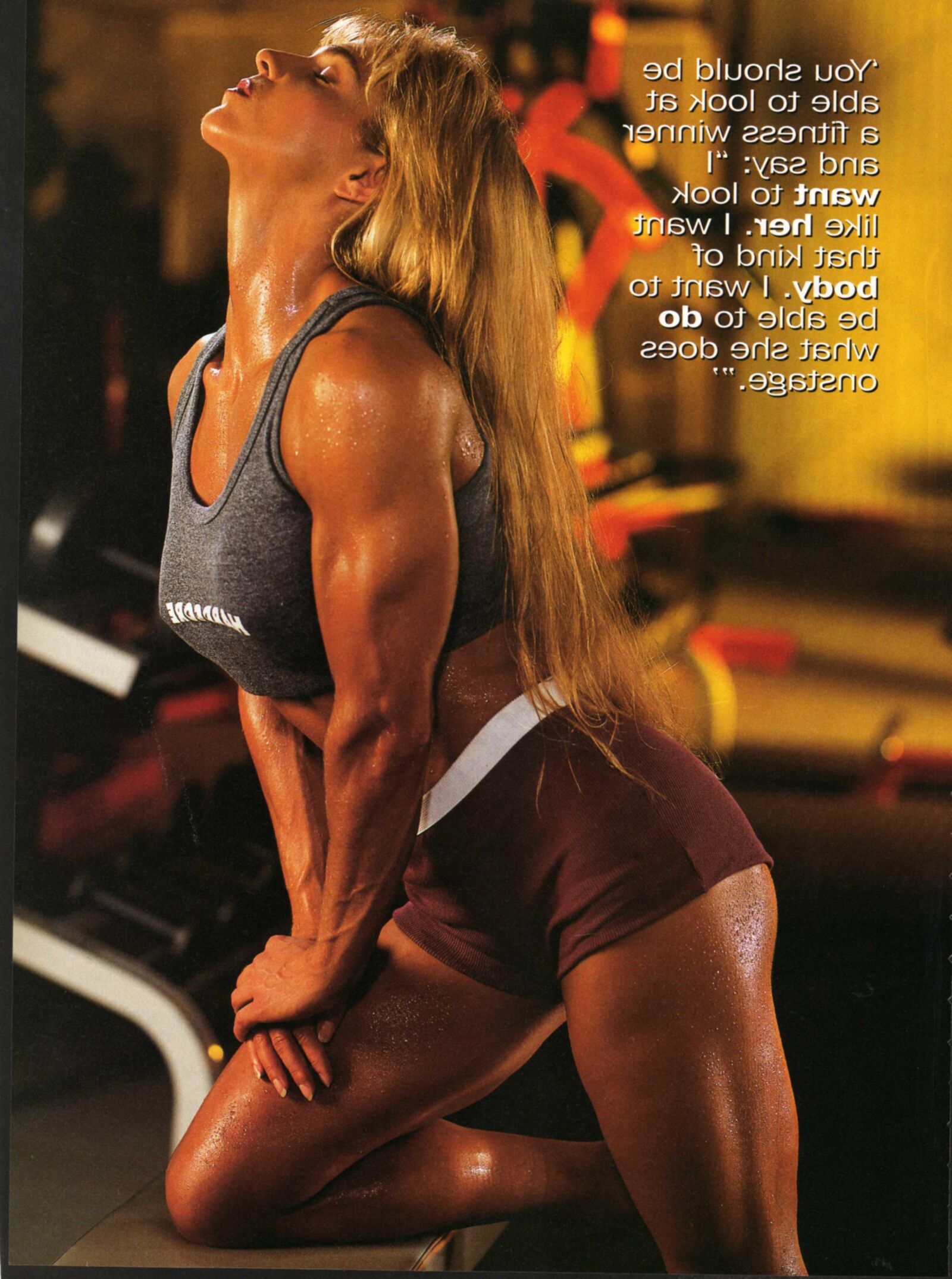 Meninas musculares aleatórias