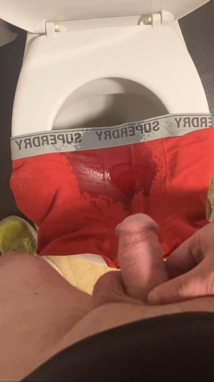 Pissing on someone BF Underwear 