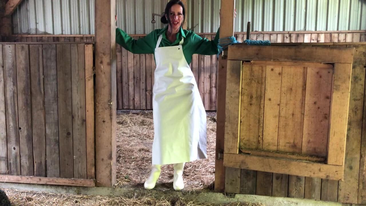 White rubberboots