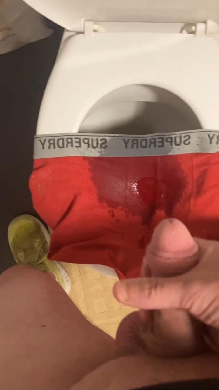 Pissing on someone BF Underwear 