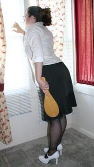 Amante de femdom con paleta
